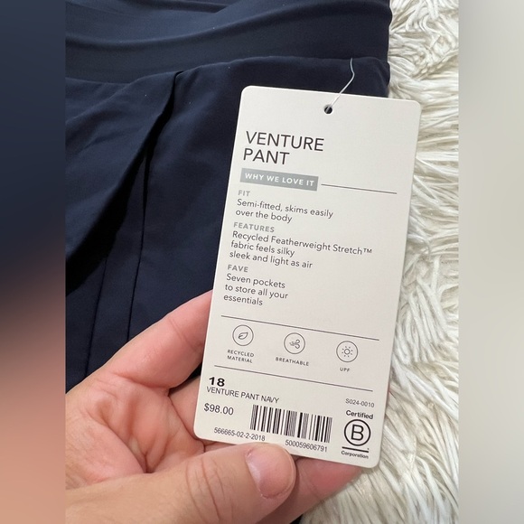 Athleta Venture Pants - Size 18 - NWT - navy - Picture 6 of 9